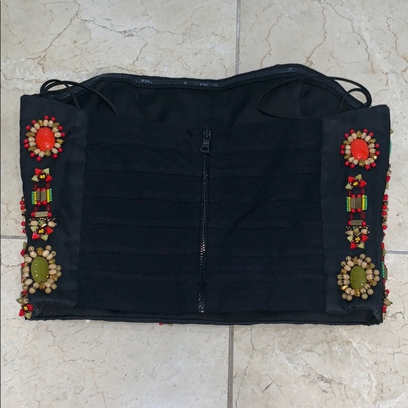 Alice and Olivia Beaded Cropped Saraphina Bustier - Picture 5 of 5